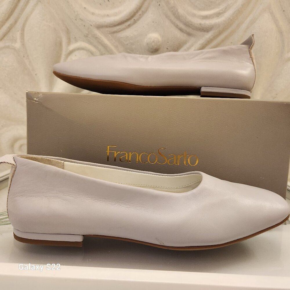 Franco Sarto Leather " Vana" Soft Lilac Ballet flats. NIB. Size 6
